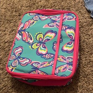 Colorful Butterfly Print lunch box